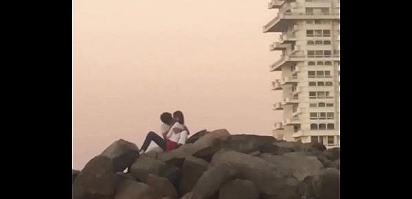  Mumbai lover kissing in public place 1